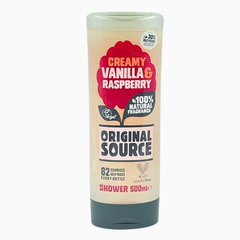 Creamy Vanilla And Raspberry Shower Gel