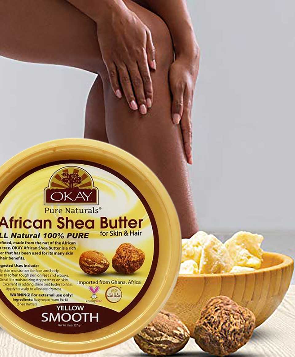 Okay African Shea Butter Yellow Smooth