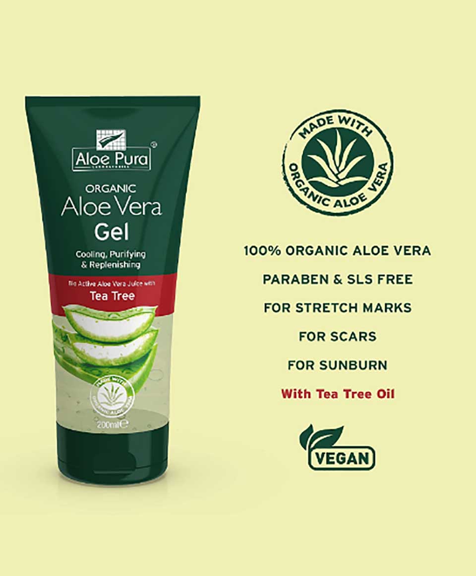 Aloe Pura Aloe Vera Gel With Tea Tree