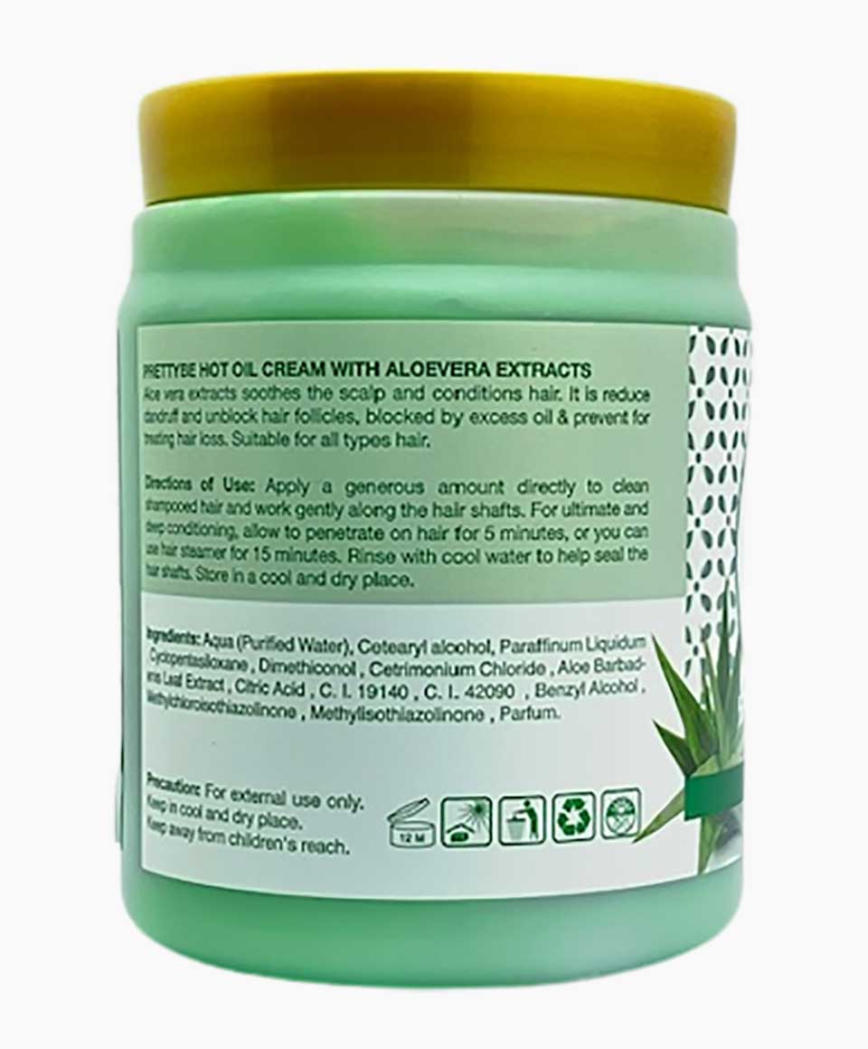 Hot Oil Hair Cream With Aloe Vera Extracts