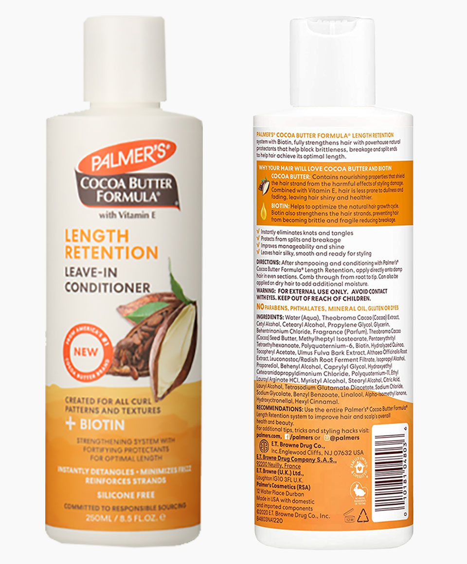 Cocoa Butter Formula Length Retention Leave In Conditioner