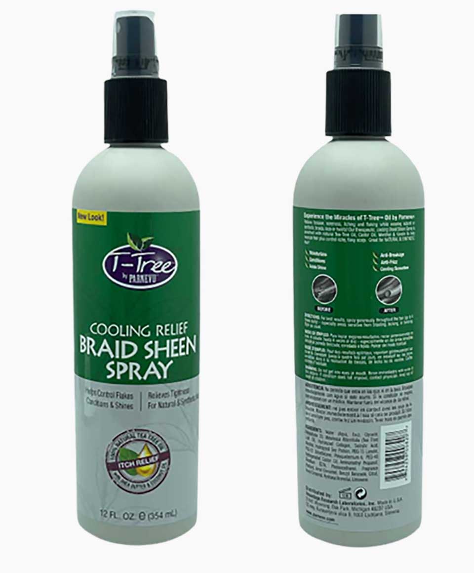 Parnevu T Tree Cooling Relief Braid Sheen Spray