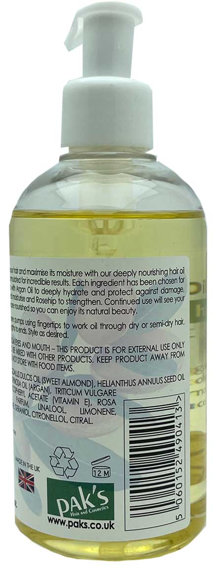 Deep Moisture Oil Hydrates Dry Hair