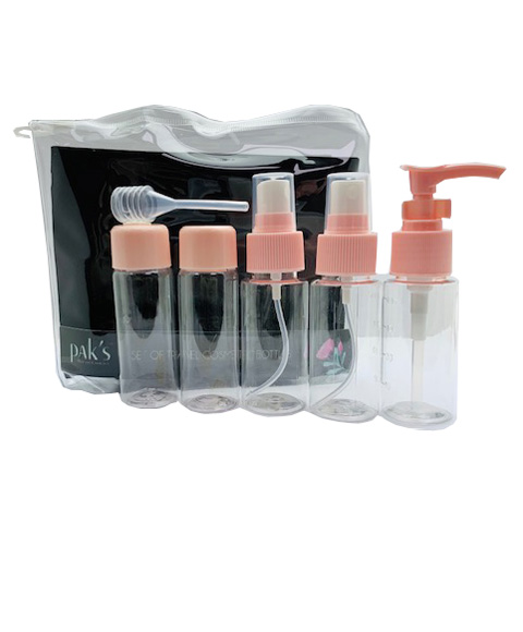 Paks Set Of Travel Cosmetic Bottle