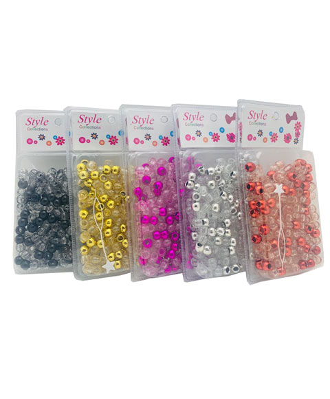Style Collection Hair Beads BD008 Black