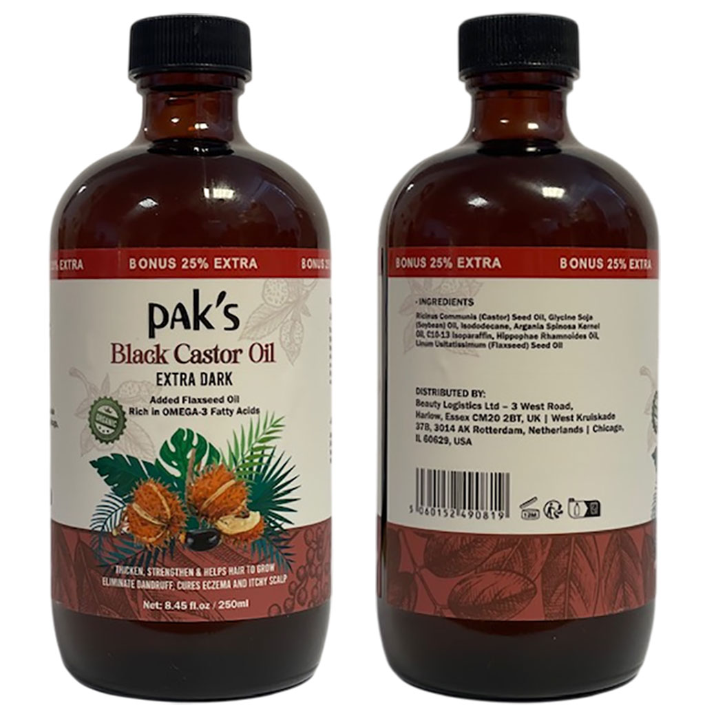 Paks Extra Dark Black Castor Oil