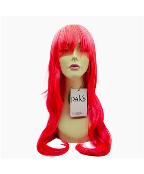 Paks Syn Shine Wig Shocking Pink