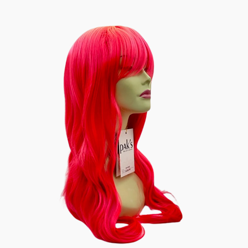 Paks Syn Shine Wig Shocking Pink