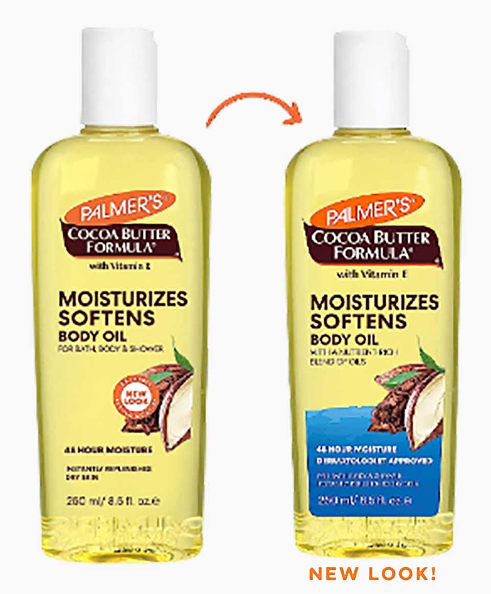 Cocoa Butter Formula Moisturizes Softens Body Oil