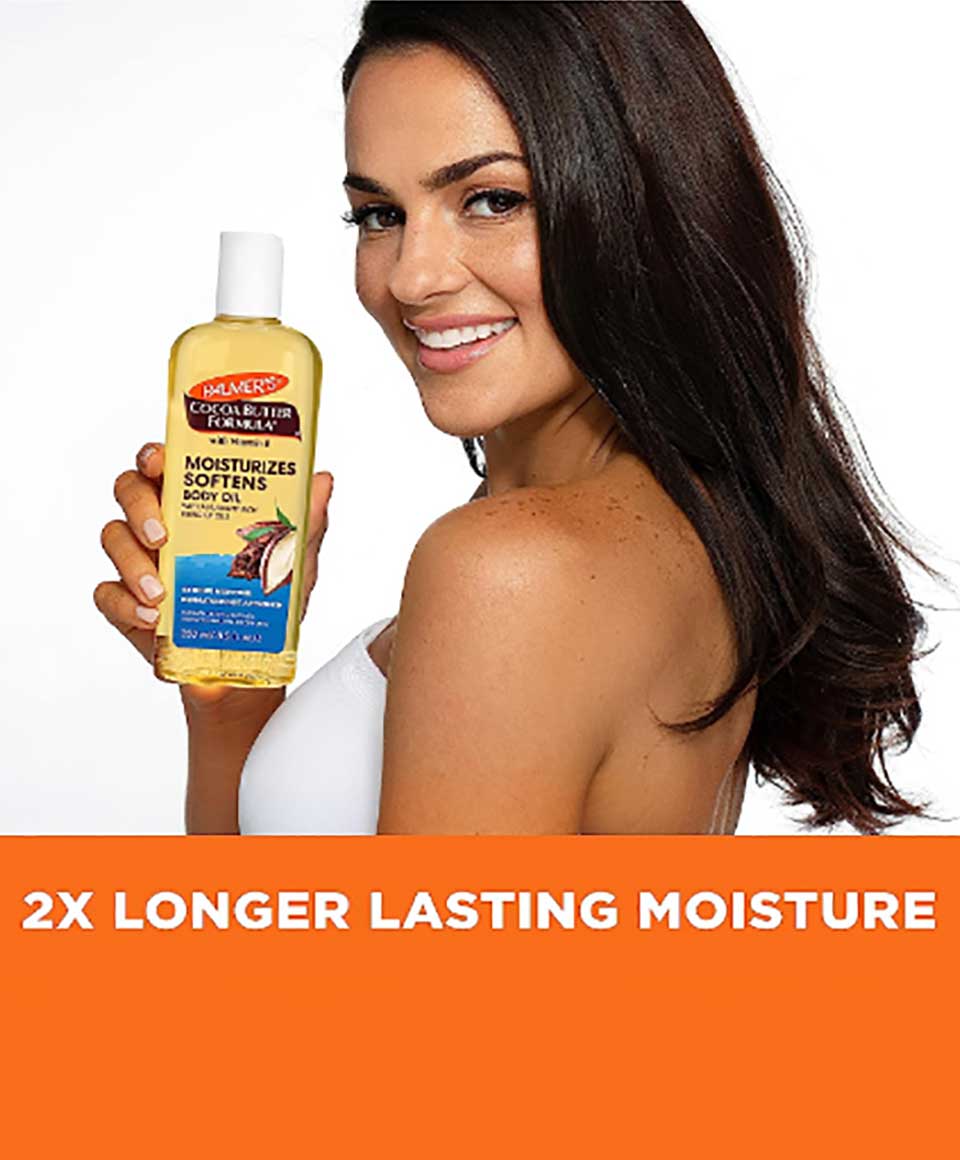 Cocoa Butter Formula Moisturizes Softens Body Oil