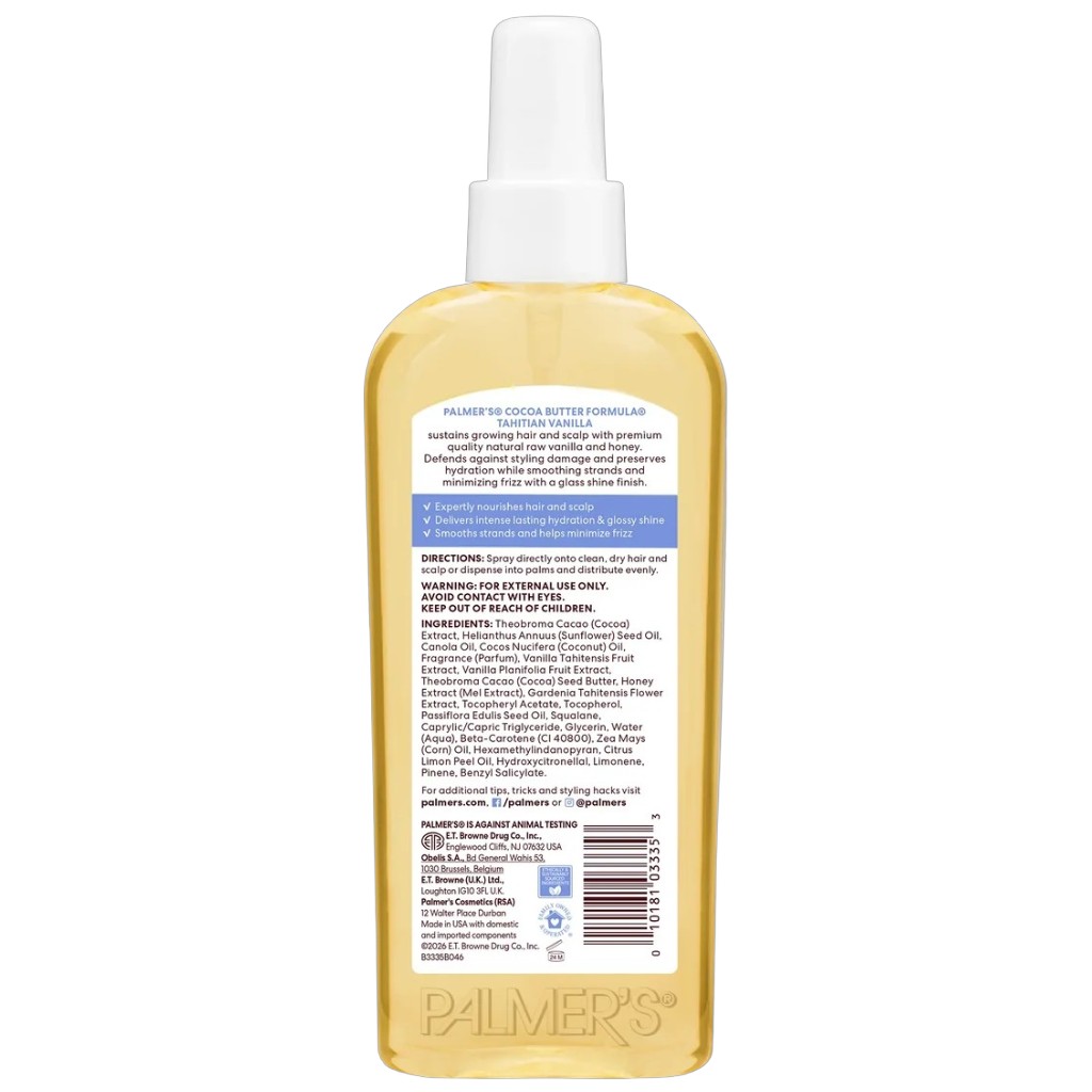 Cocoa Butter Formula Tahitian Vanilla Hair And Scalp Oil