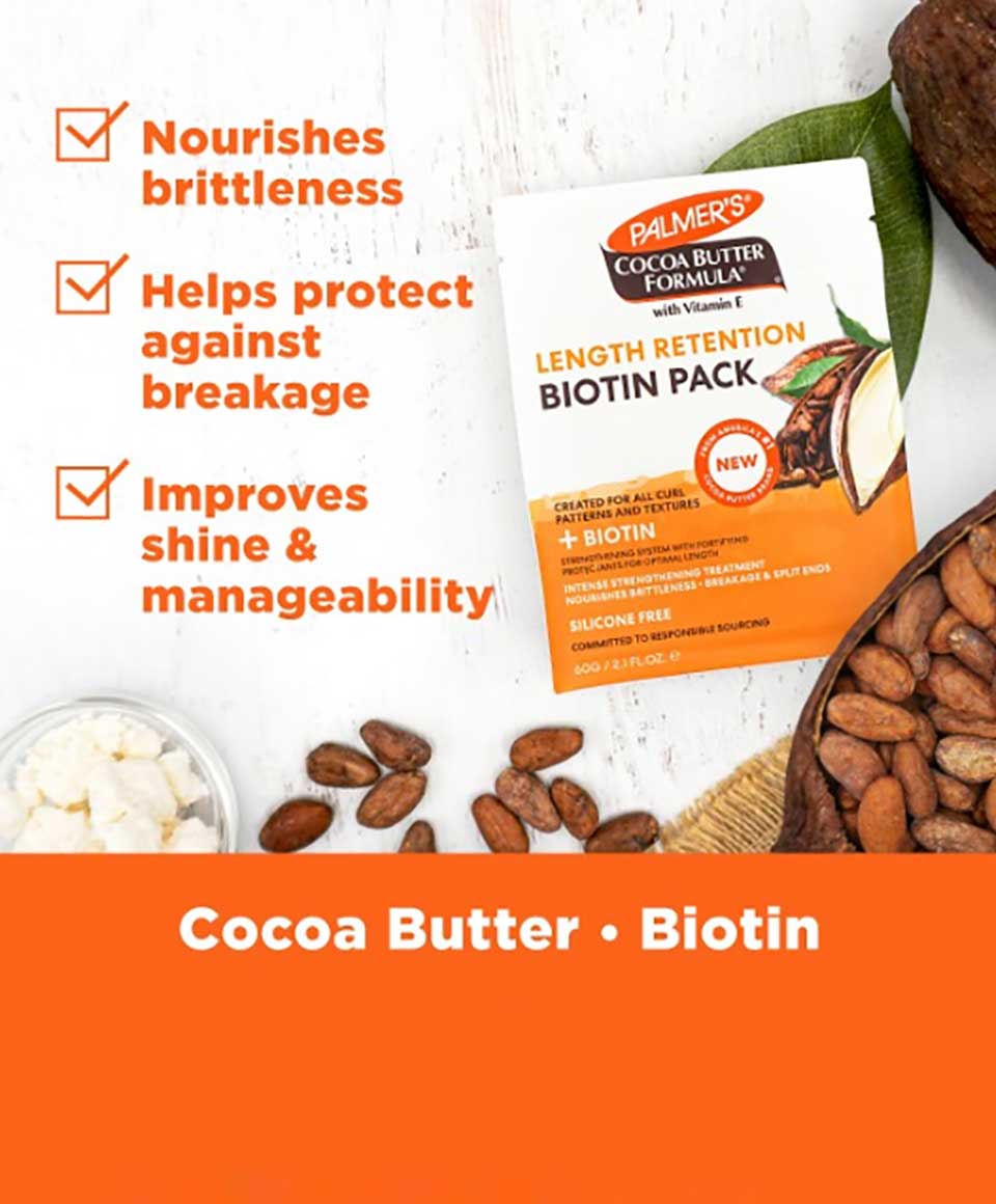Cocoa Butter Formula With Vitamin E Length Retention Biotin Pack