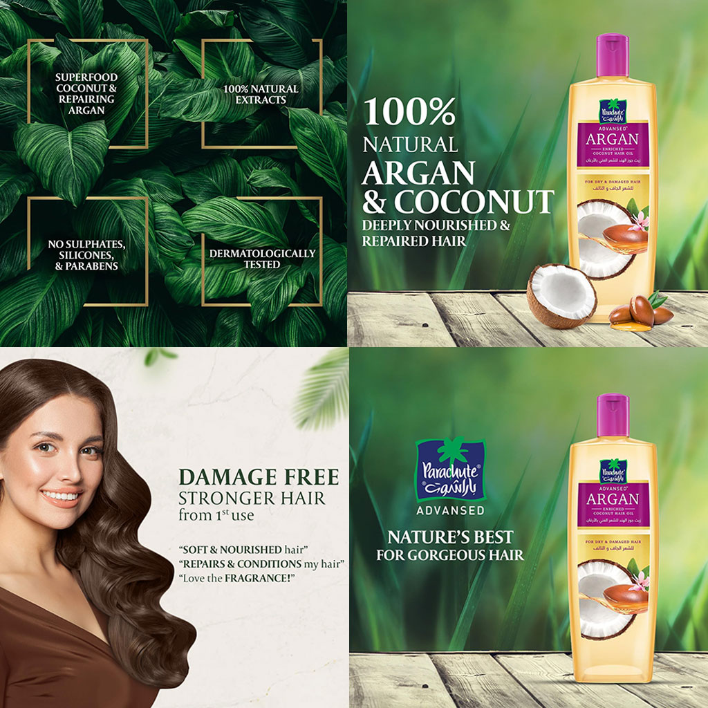 Parachute Advansed Argan Enriched Coconut Hair Oil