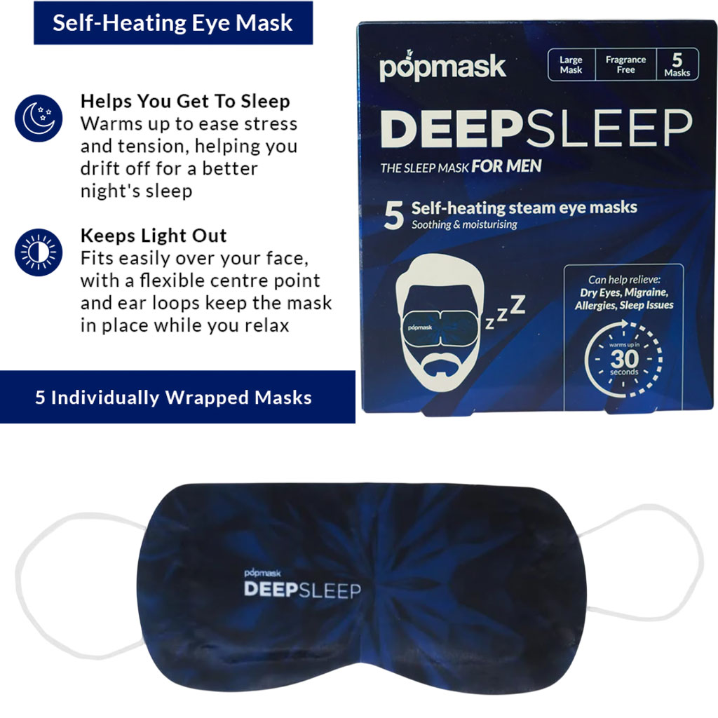 Deep Sleep Self Heating Eye Masks For Men