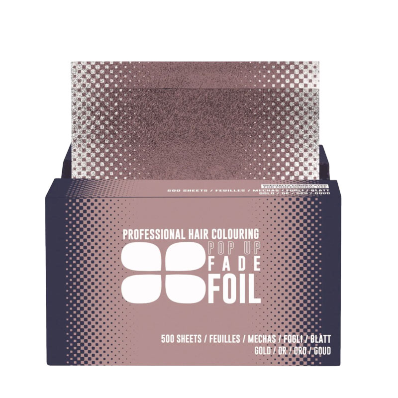Professional Hair Colouring Embossed Pop Up Fade Foil Gold