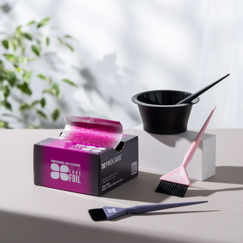 Professional Hair Colouring Embossed Pop Up Fade Foil Pink