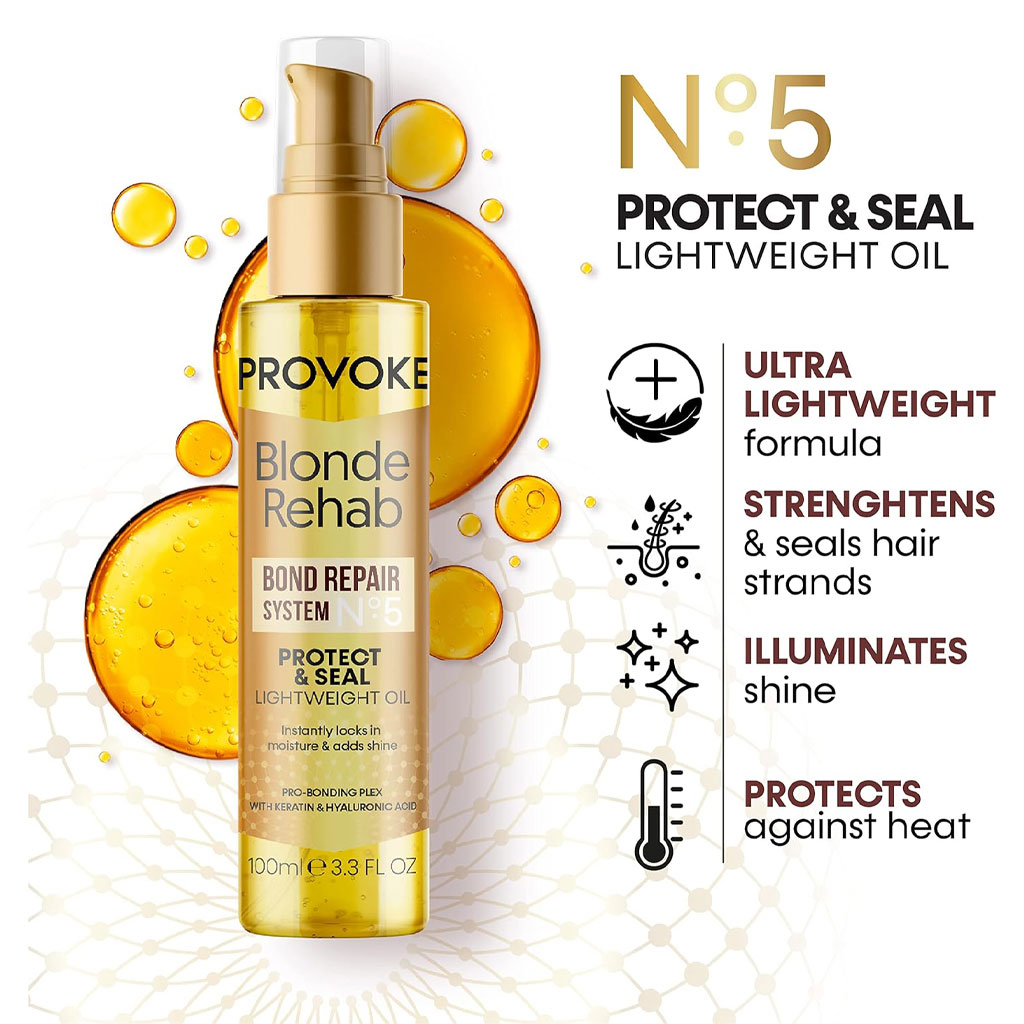 Provoke Blonde Rehab Bond Repair System No 5 Lightweight Oil