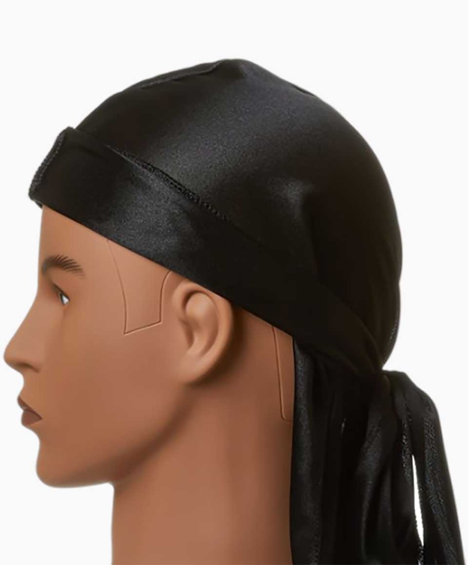 Red By Kiss Power Wave Silky Satin Durag HD11 Black