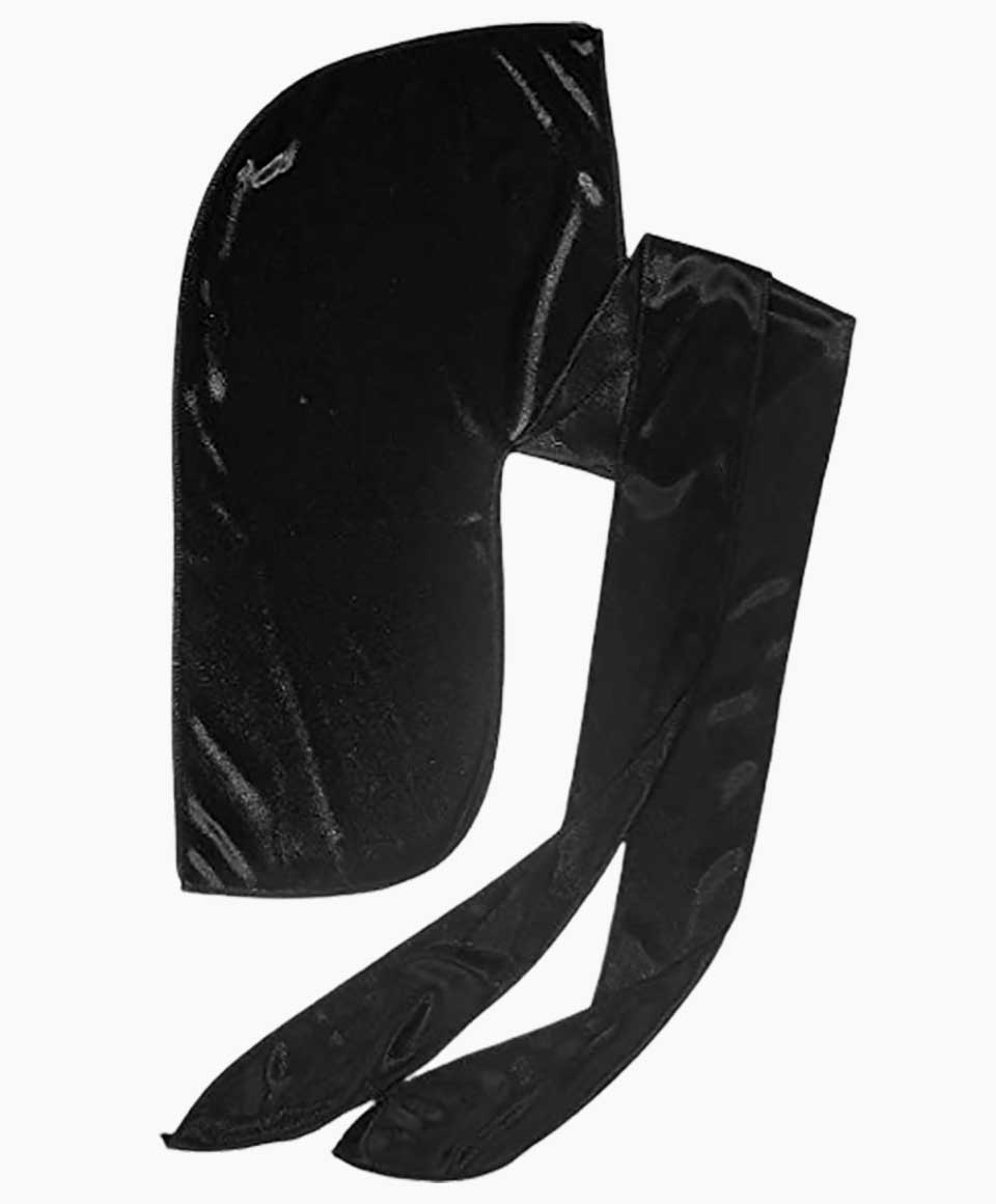 Red By Kiss Power Wave Silky Satin Durag HD11 Black