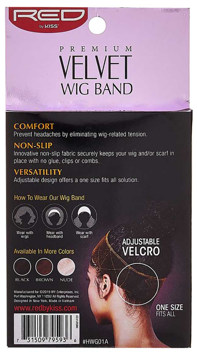 Premium Velvet Wig Band HWG01A Assorted