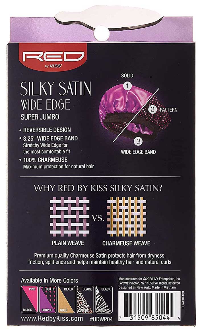 Silky Satin Wide Edge HDWP04 Black