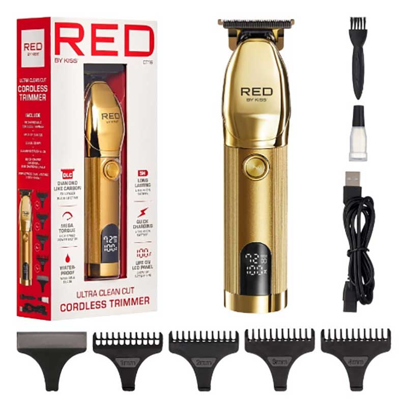 Red By Kiss Ultra Clean Cut Cordless Trimmer CT16