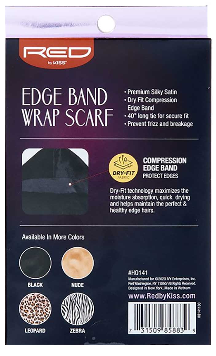 Wrap Scarf Edge Band Black HQ141