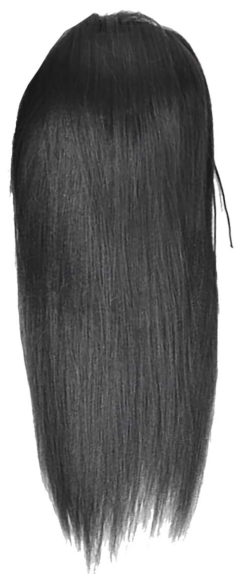 Brazilian Human Hair Ponytail Draw String Yaki Straight