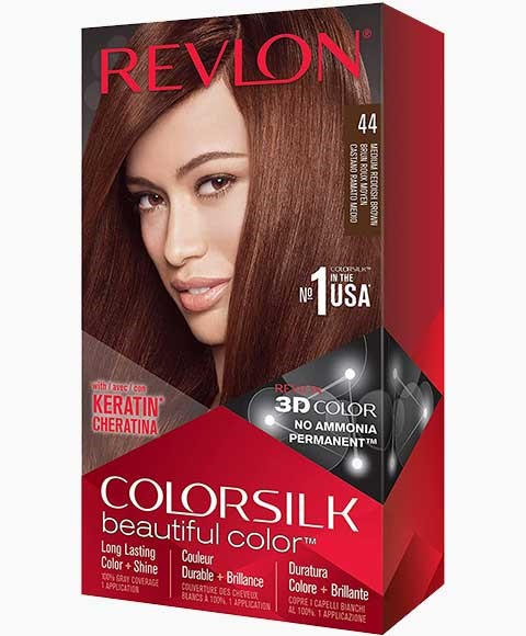 Colorsilk Beautiful Color Permanent Hair Color 44 Medium Reddish Brown