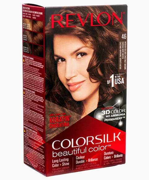 Colorsilk Beautiful Color Permanent Hair Color 46 Medium Golden Chestnut Brown