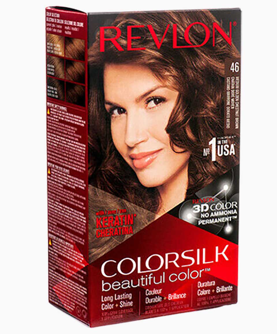 Colorsilk Beautiful Color Permanent Hair Color 46 Medium Golden Chestnut Brown