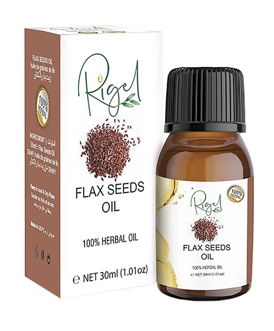 Flax Seeds Herbal Oil Rigel Pak Cosmetic Centre