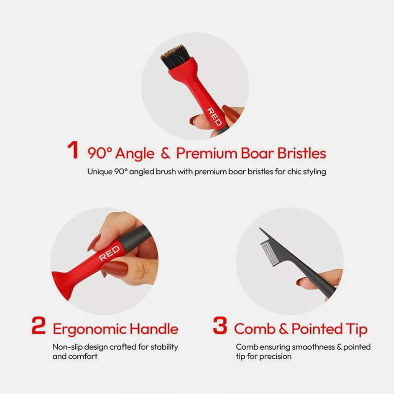Angled Edge Pro Premium Boar Bristles Pintail HH103