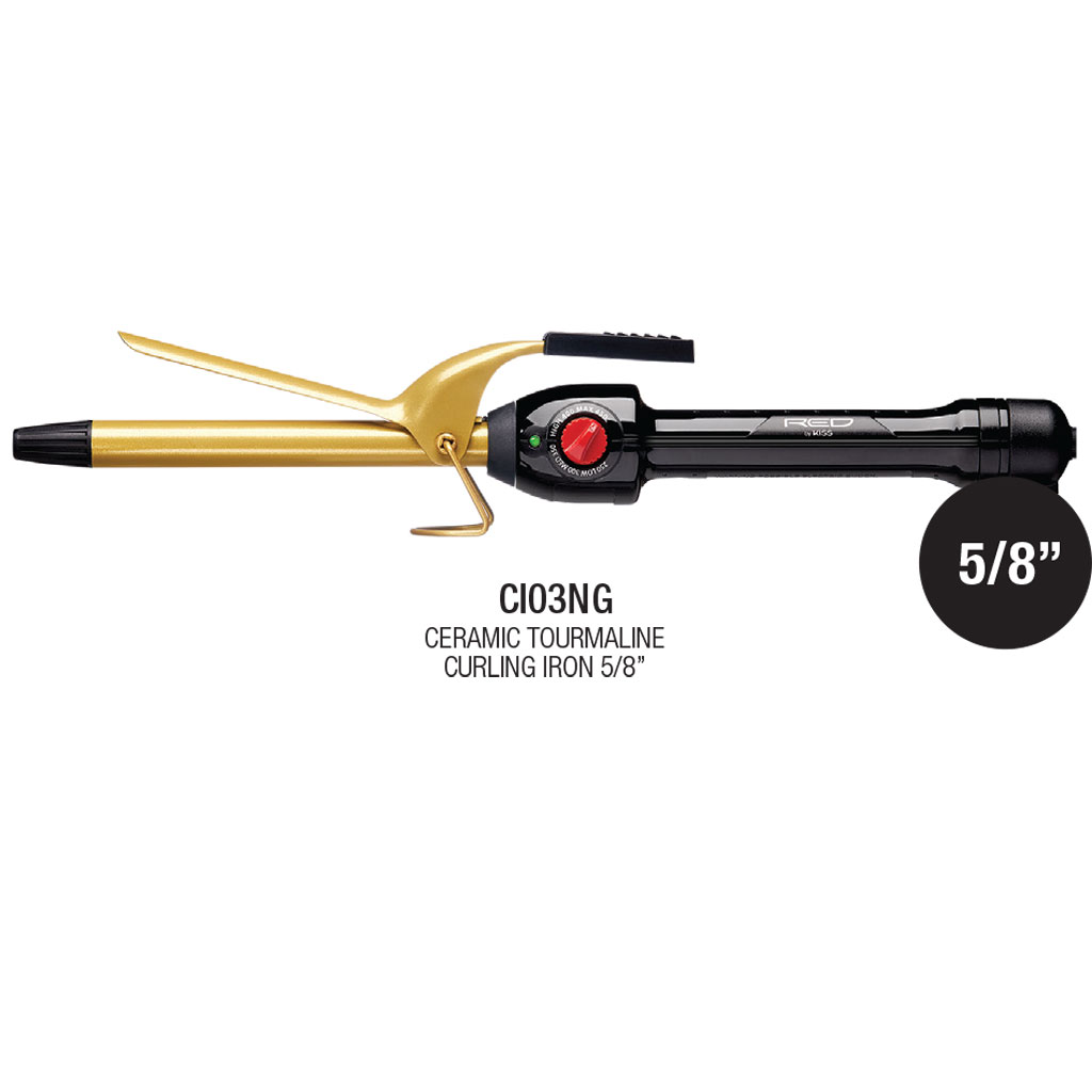 Red By Kiss Ceramic Curling Iron CI03NG