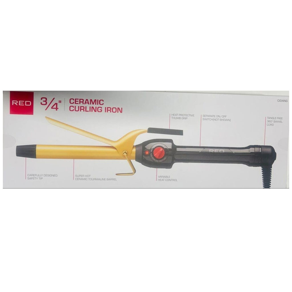 Red By Kiss Ceramic Curling Iron CI04NG