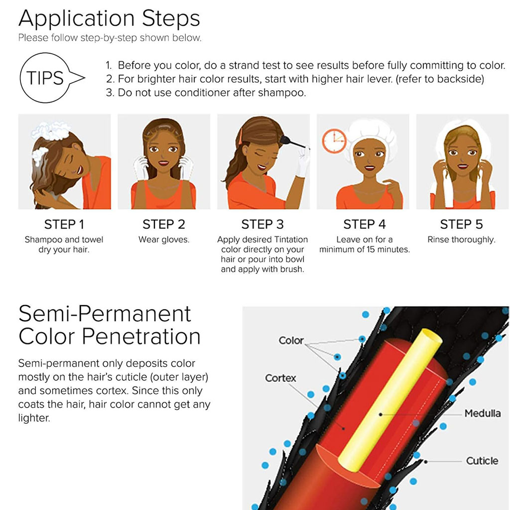 Kiss Colors Tintation Semi Permanent Flaming Orange T650