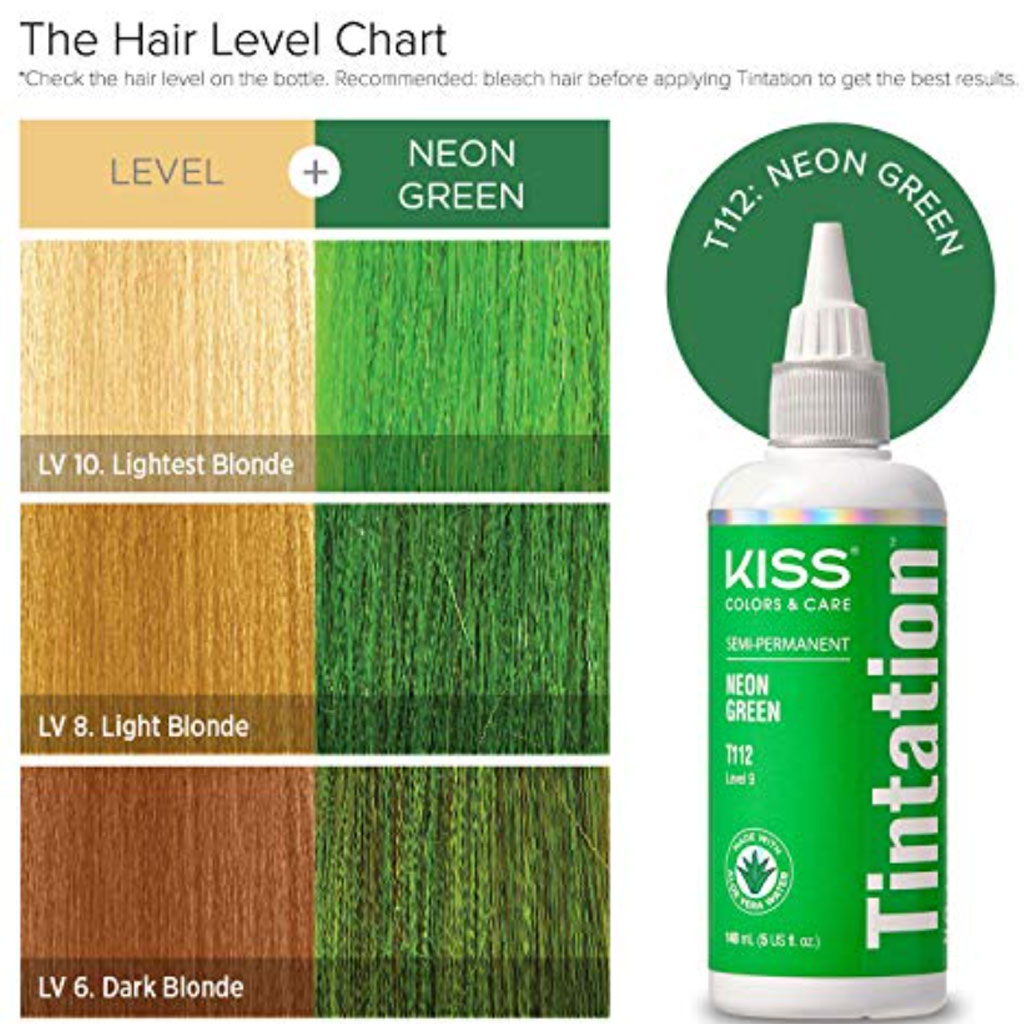 Kiss Colors Tintation Semi Permanent Neon Green T112