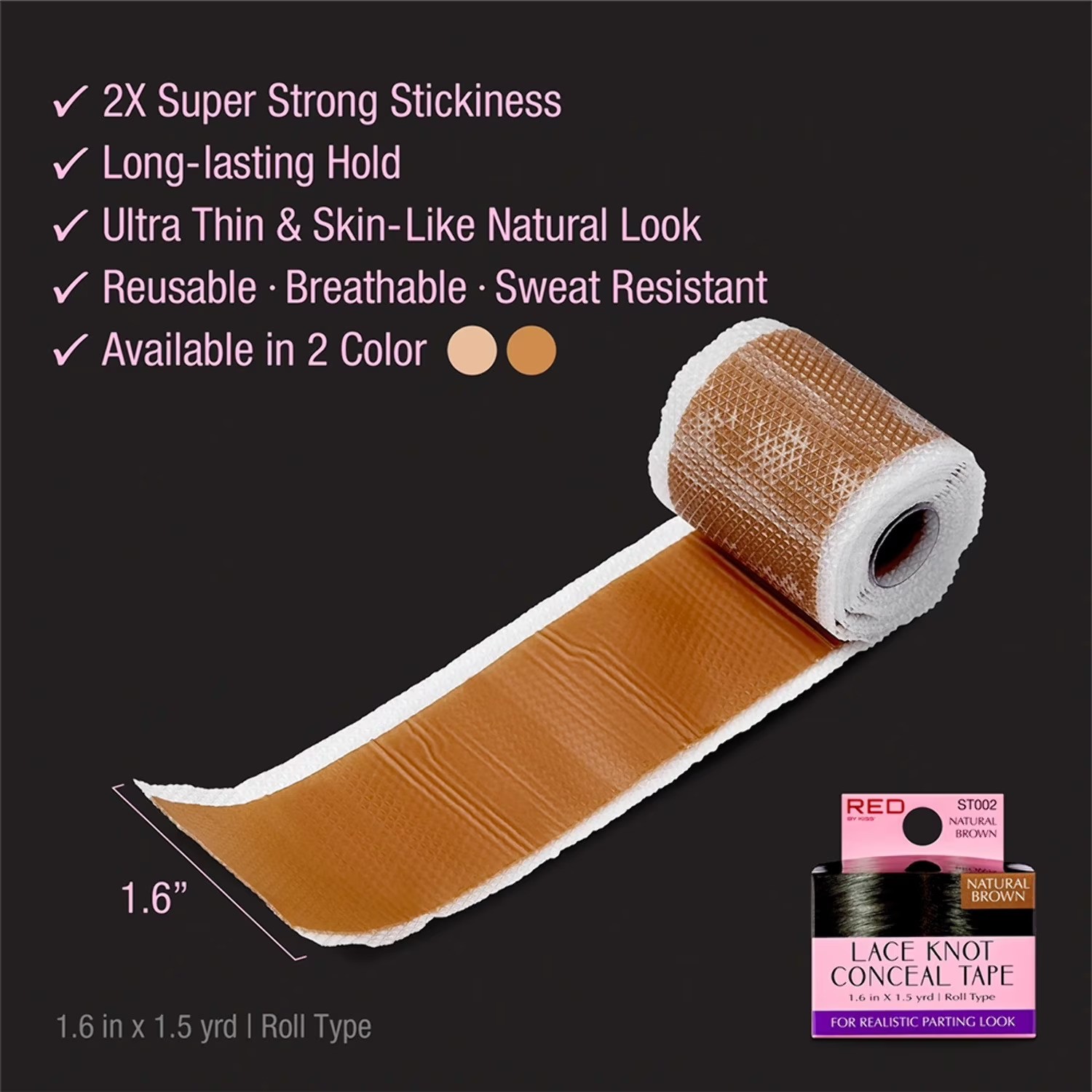 Lace Knot Conceal Tape Natural Brown ST002