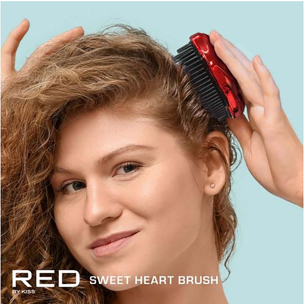 Red By Kiss Sweet Heart Brush HH232 Chrome Red