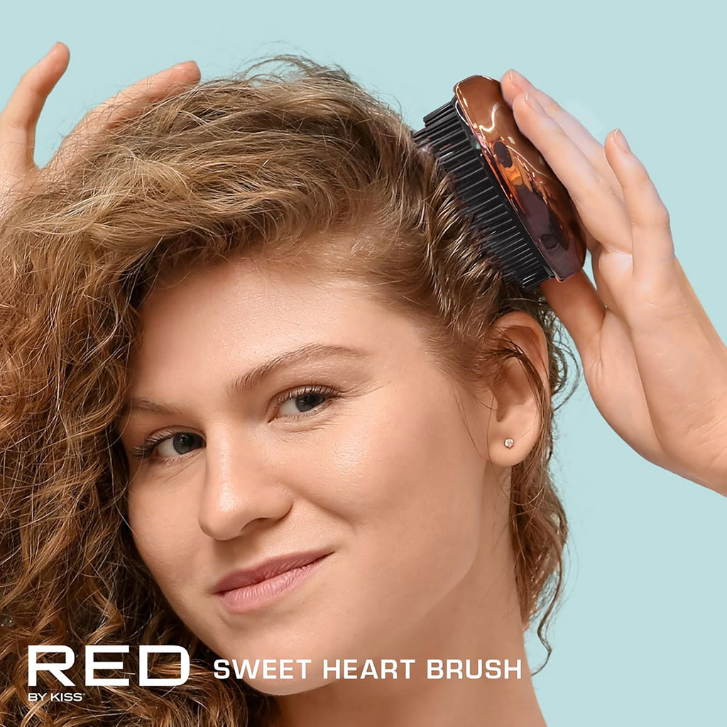 Red By Kiss Sweet Heart Brush HH233 Rose Gold