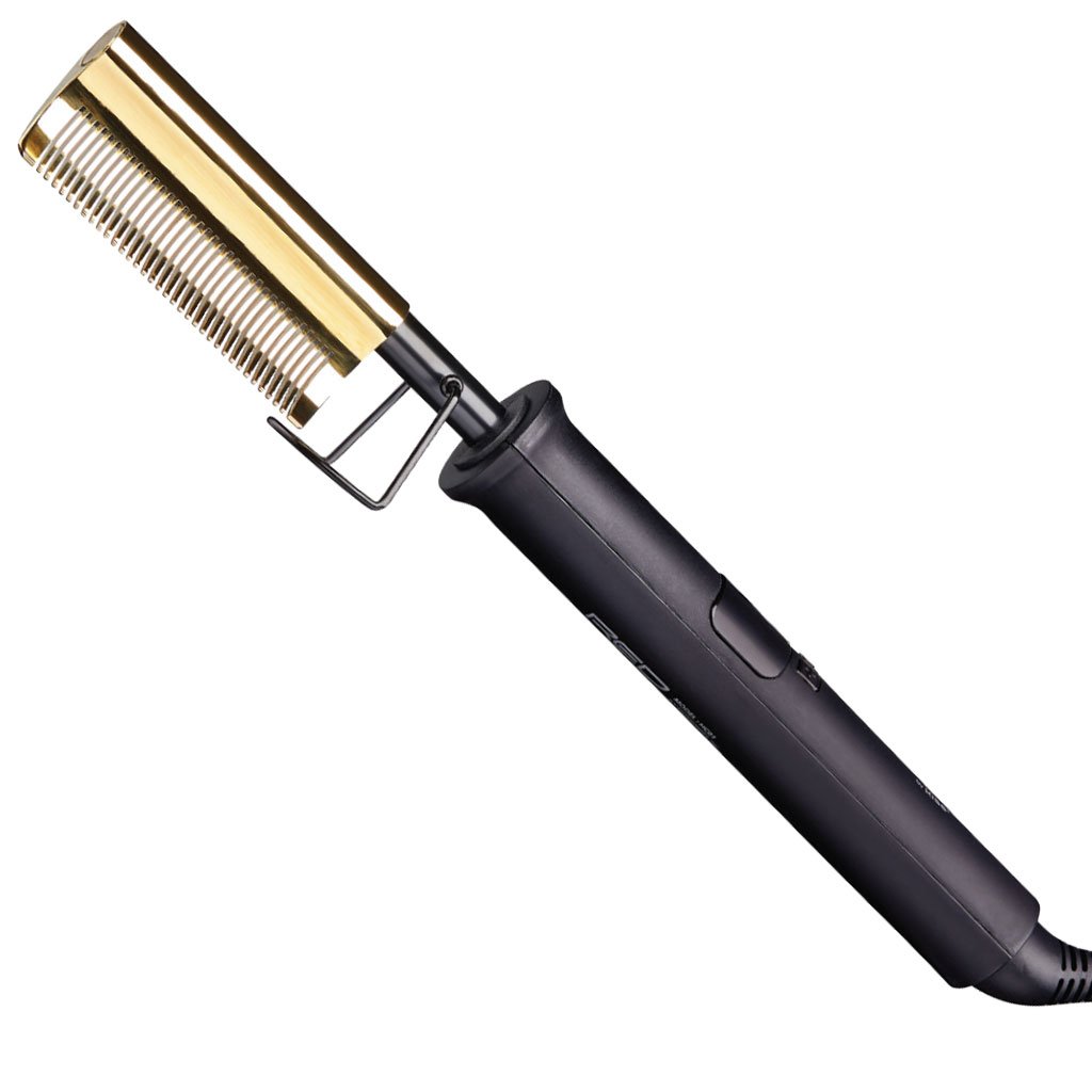 Red By Kiss Curved Teeth Hot Styler Pressing Comb HC06G