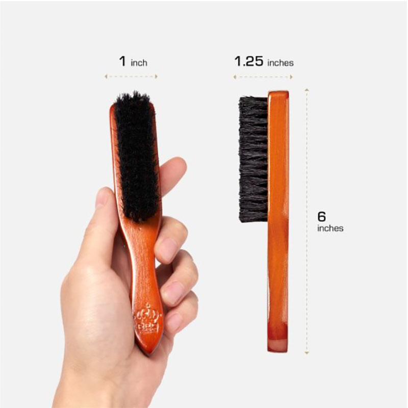 Red Premium Beard Brush BR202 Medium Soft