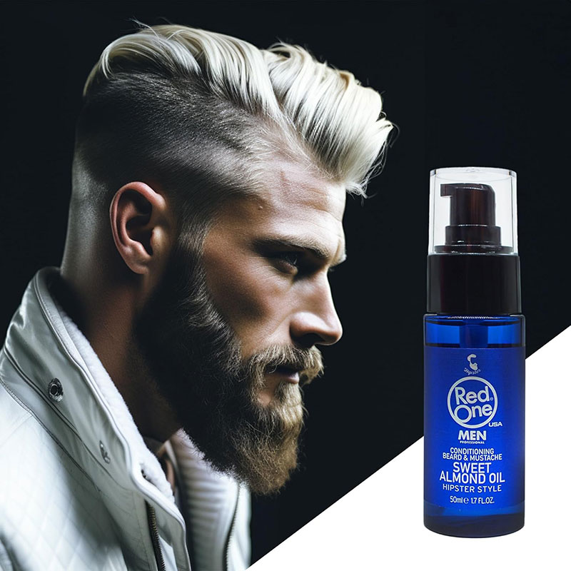 Hipster Style Sweet Almond Conditioning Beard And Mustache Oil