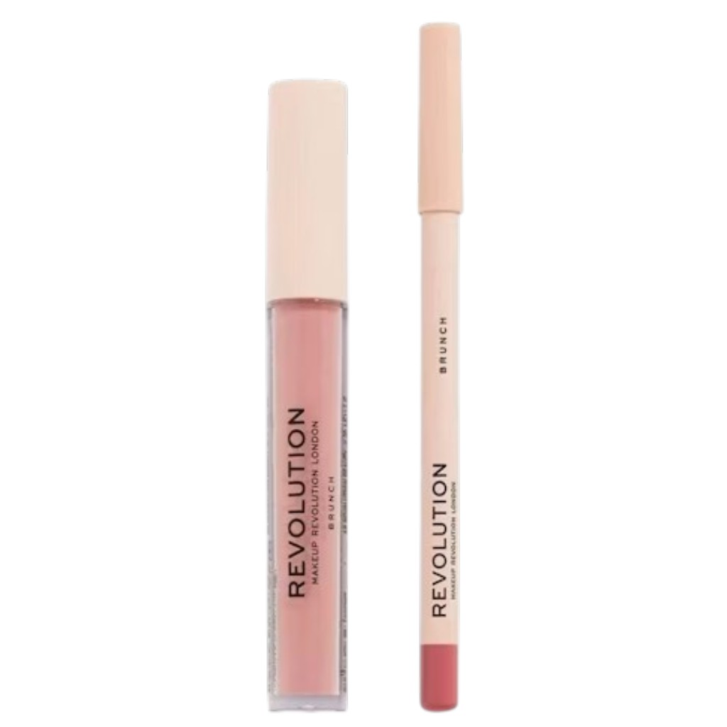 Revolution Ultra Matte Finish Lip Contour Kit Brunch