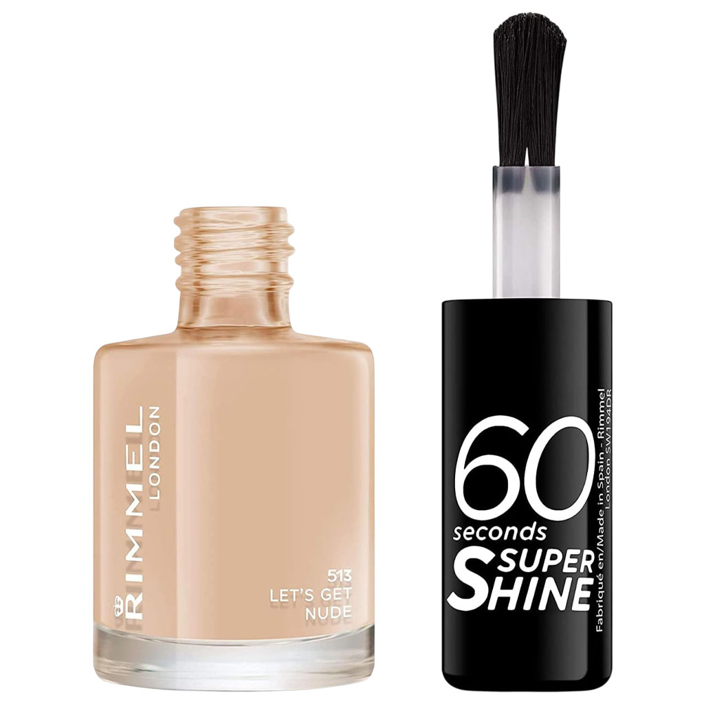 Rimmel 60 Seconds Super Shine Nail Polish 513 Lets Get Nude