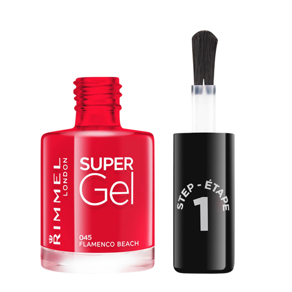 Rimmel Super Gel Nail Step 1 Varnish 045 Flamenco Beach