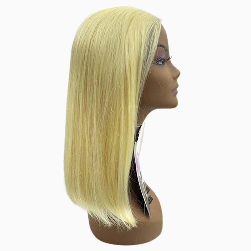Brazilian Remy Deep Part Straight Bobo Long Lace Front Wig