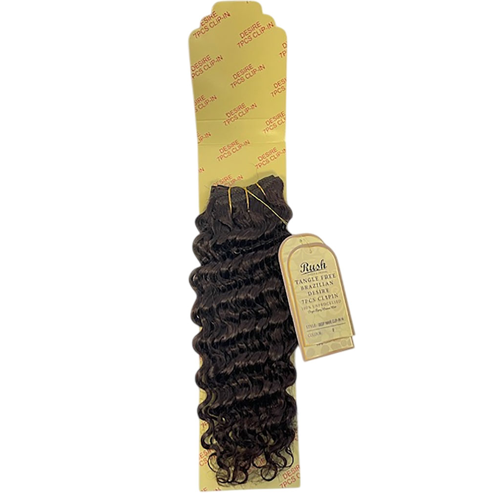 Brazilian Desire Deep Wave 7 Pcs Clip In Extensions