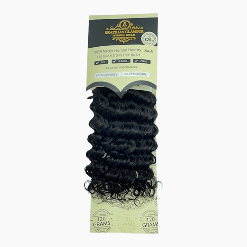 Brazilian Glamour Virgin Gold Human Hair Deep Wave Weave