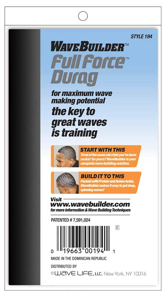 Wave Builder Full Force Durag Style 194